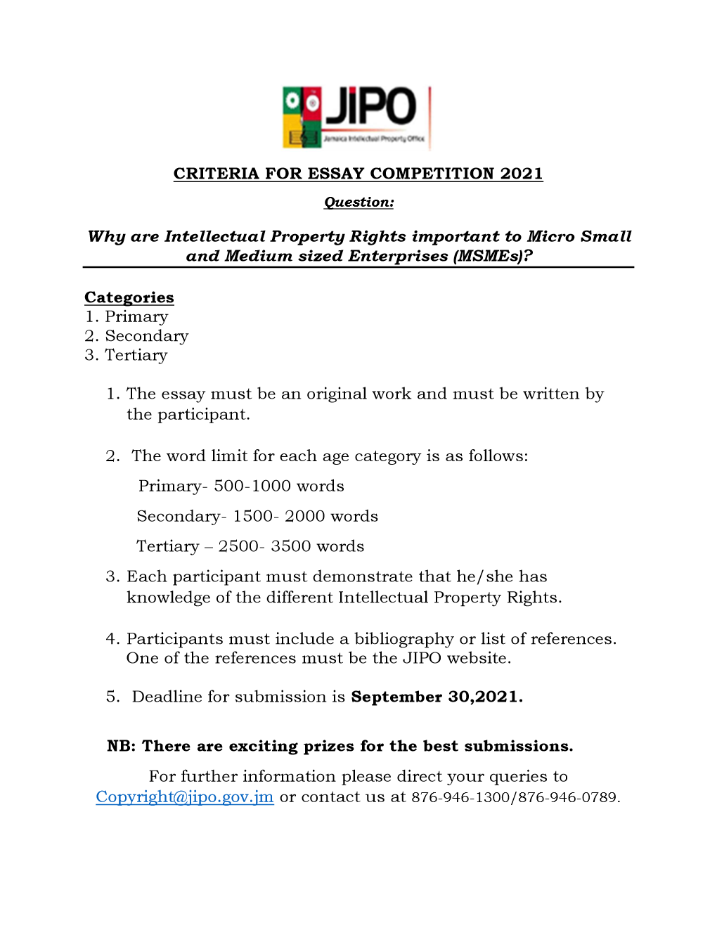 Essay Competition 2021